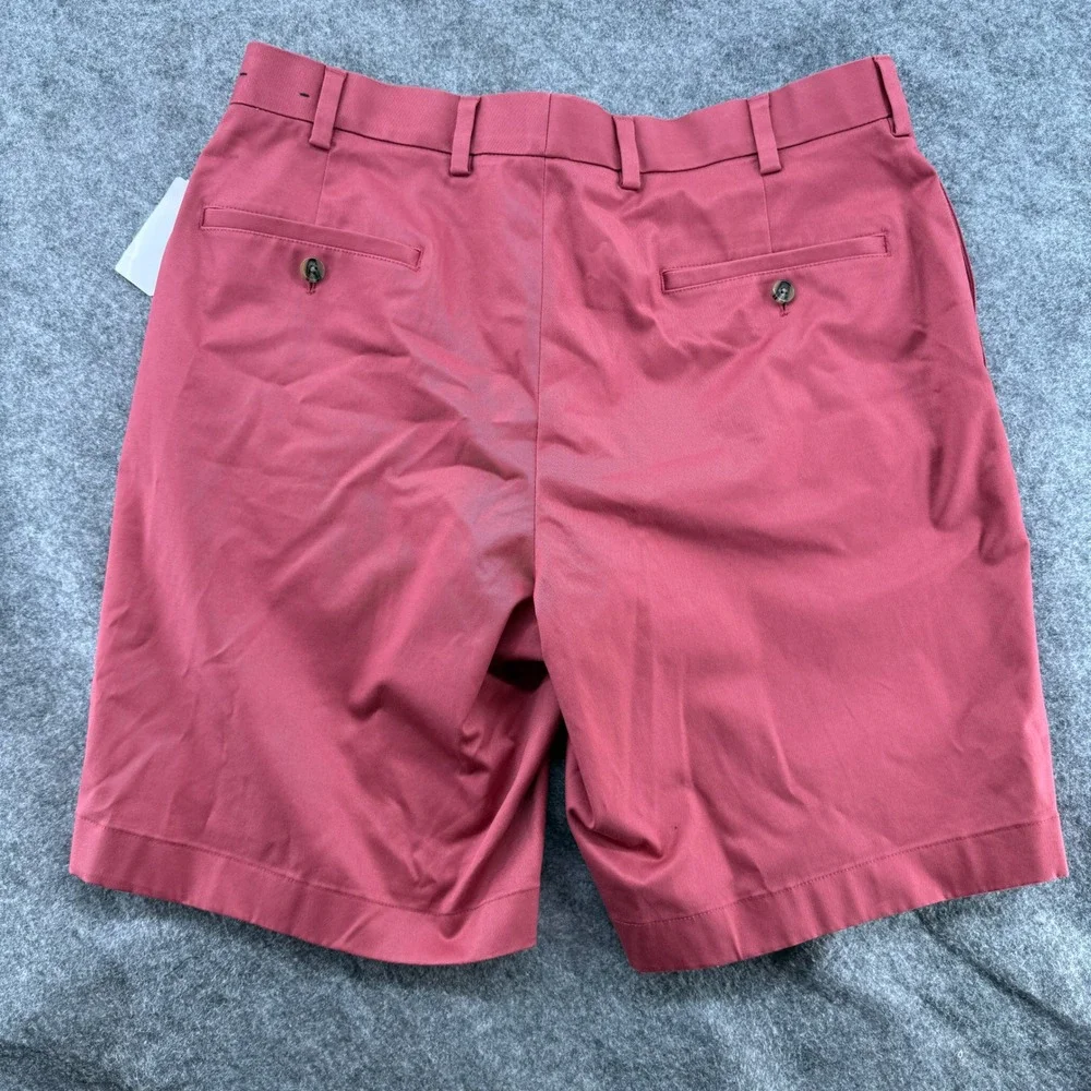 Brooks Brothers Advantage Chino Men 35W Red Pink NWT Waistband Flat Front
